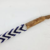 Antique Tribal African Beaded Warthog Tail Fly Whisk