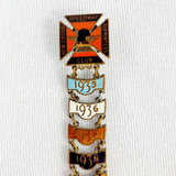 Vintage New Cross Speedway Supporters Club A.E.Poston Ltd Enamel badge.