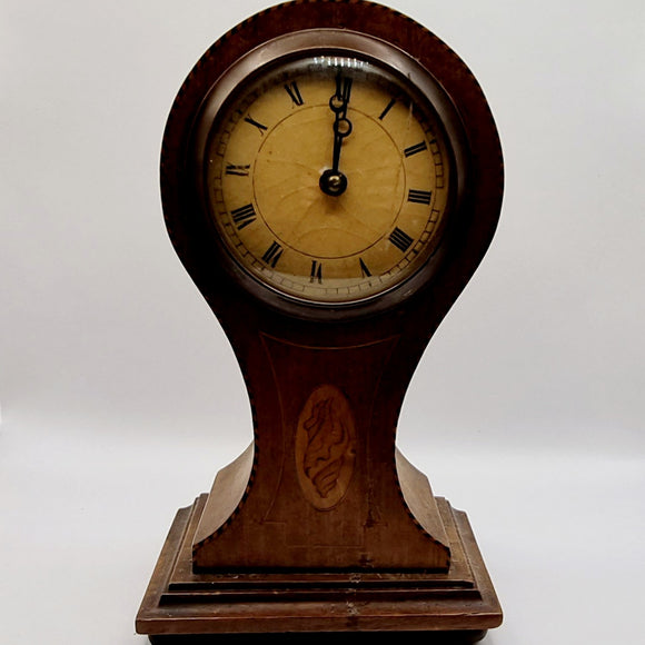 Antique Inlaid Edwardian Mantle Clock
