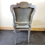 Pair of French Silver and Grey Chairs