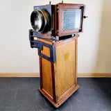 Large Antique Ensign Studio Camera on Plinth Stand