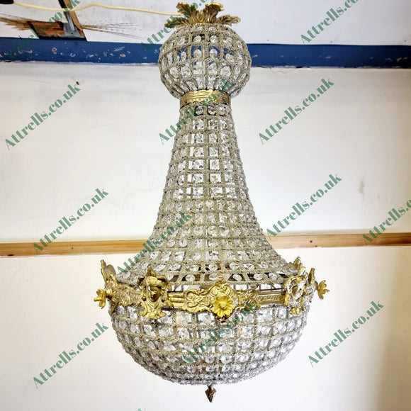 Antique French Empire Style Chandelier 75cm