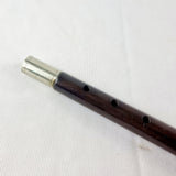 Antique 19th Century Military Rosewood White Metal Fife Flute