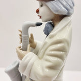 Pair of Lladro Sad Act Clowns 5471 and 5472 Clown Figurines
