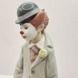 Pair of Lladro Sad Act Clowns 5471 and 5472 Clown Figurines