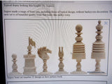 Antique Carved Bone Chess and Draughts Set in a Jaques Style