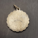 Seven Vintage Silver Pendants, Crosses, Scorpion, 21 and Prayer Hands