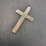 Seven Vintage Silver Pendants, Crosses, Scorpion, 21 and Prayer Hands