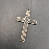 Seven Vintage Silver Pendants, Crosses, Scorpion, 21 and Prayer Hands