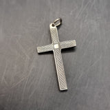 Seven Vintage Silver Pendants, Crosses, Scorpion, 21 and Prayer Hands