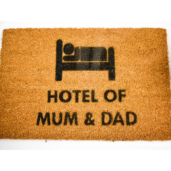 Hotel of Mum and Dad Door Mat