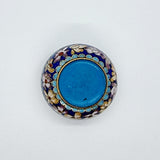 Floral cloisonne trinket box/ lidded pot.