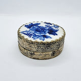 Chinese Blue and White Trinket Box / Compact