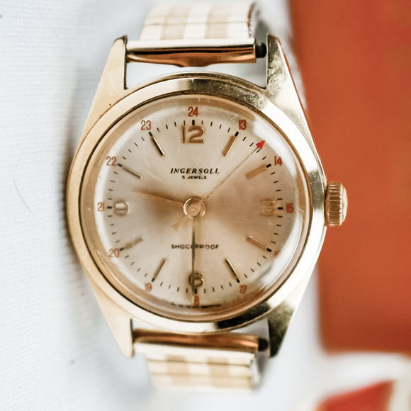 Vintage Ingersoll Gold Plated Gentlemen's Watch