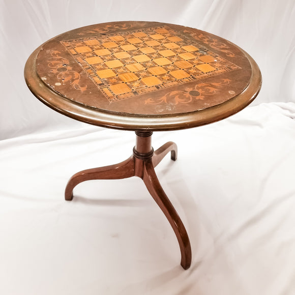 Edwardian Inlaid Chess / Games Table