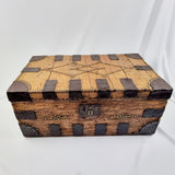 Georgian Studded and Iron Bound Travel Trunk