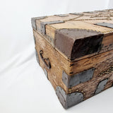 Georgian Studded and Iron Bound Travel Trunk