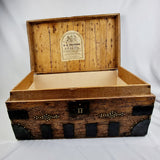 Georgian Studded and Iron Bound Travel Trunk
