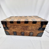 Georgian Studded and Iron Bound Travel Trunk