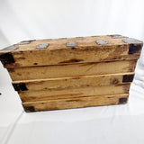 Georgian Studded and Iron Bound Travel Trunk