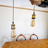Antique Double Ox Yoke Converted to a Ceiling Light
