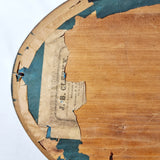 19th Century Domed Glass Front Oval Picture Frame