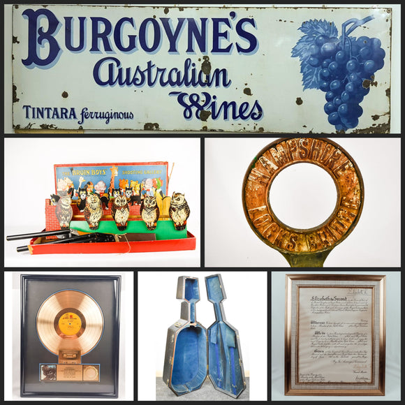 advertising items musical items and items of curiosity 