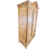 Antique Pine Wardrobe/ Armoire Circa 1900s