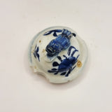 Antique Chinese Blue and White Vase, Cantonese Famille Rose Pot and White Metal Dish.