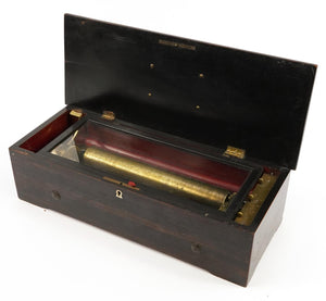 Large Antqiue Rosewood Cylinder Music Box