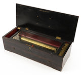Large Antqiue Rosewood Cylinder Music Box