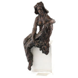 Vintage Bronzed Seated Lady - Attributed to artist Douglas Stevens
