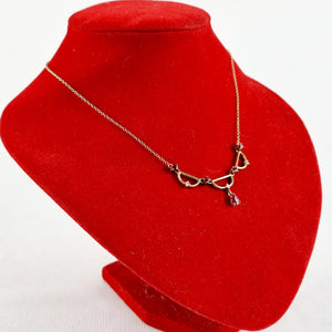 Ruby and Diamond 9ct Gold 40cm Necklace