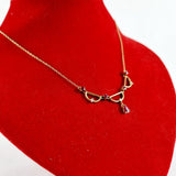 Ruby and Diamond 9ct Gold 40cm Necklace