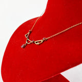 Ruby and Diamond 9ct Gold 40cm Necklace
