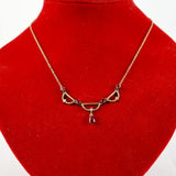 Ruby and Diamond 9ct Gold 40cm Necklace