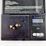 Vintage 9ct Gold Faux Pearl Stud Earrings