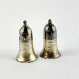 Pair of Vintage Silver Plated Salt and pepper Shakers for Justins