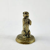 Antique Bronze Georgian Begging Dog on Hind Legs