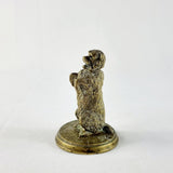 Antique Bronze Georgian Begging Dog on Hind Legs