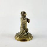 Antique Bronze Georgian Begging Dog on Hind Legs