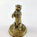 Antique Bronze Georgian Begging Dog on Hind Legs