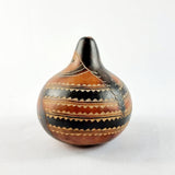 Vintage Equador Peru Dried and Carved Gourd Fruit.