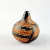 Vintage Equador Peru Dried and Carved Gourd Fruit.