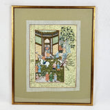 Antique Mongolian Courtyard Watercolour Painting