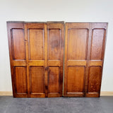 Two Antique Oak Panels Four Section and Six Section.