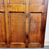 Two Antique Oak Panels Four Section and Six Section.