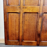 Two Antique Oak Panels Four Section and Six Section.