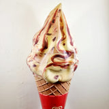 Large Advertising Cornetto Soft Ice Cream, By Walls. Strawberry Red.