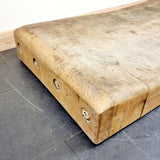 Large 1.2m Vintage Butchers/ Chopping Block